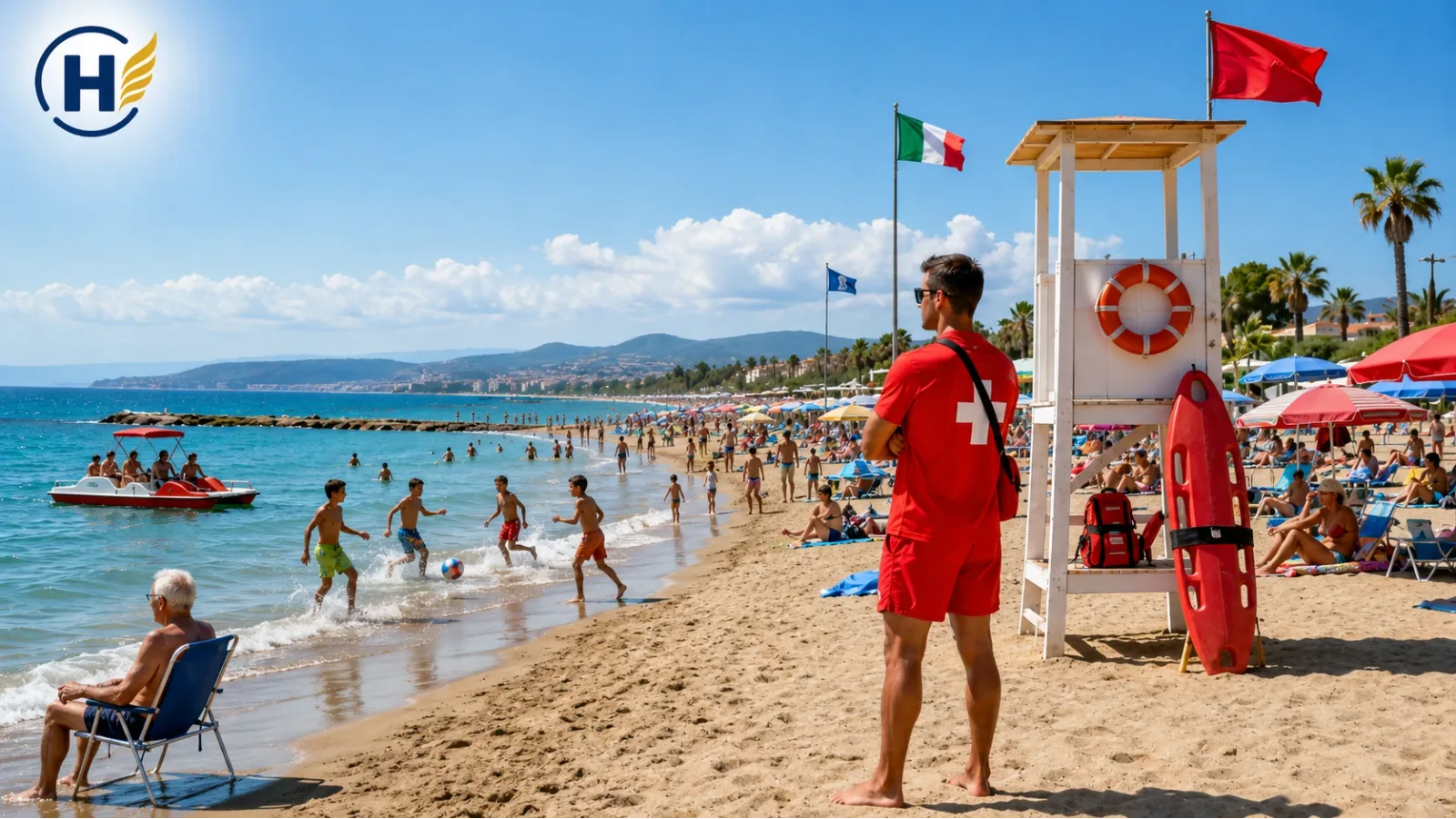 Spiaggia libera, bagnino