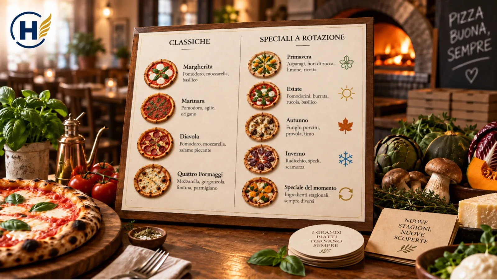 Menù pizzeria