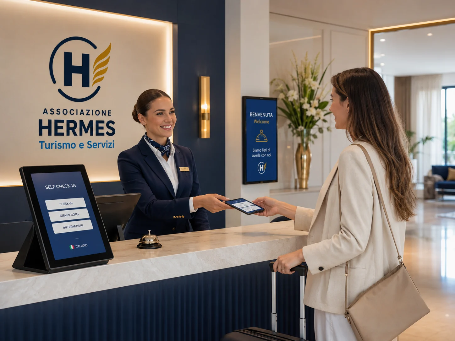 Check-in online con riconoscimento facciale in una struttura ricettiva